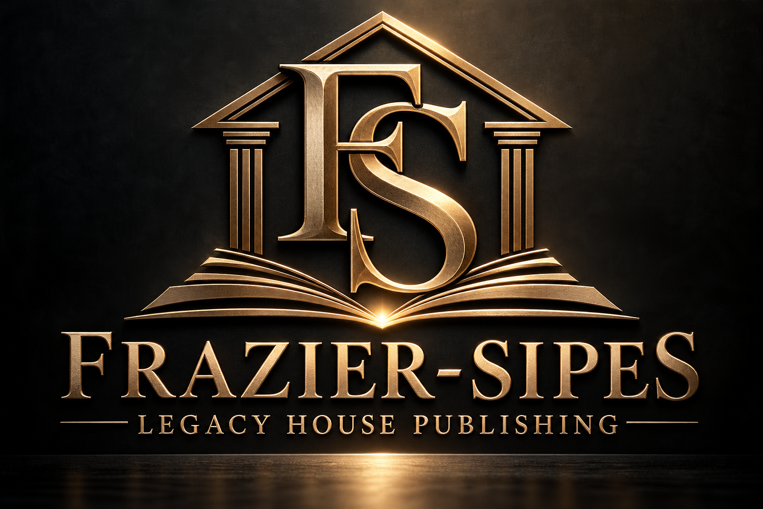 Approved gold-and-black FS Legacy Mark for Frazier-Sipes Legacy House Publishing